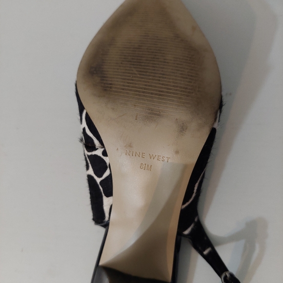 Nine west,sling back,animal print, size 8.5 - Picture 6 of 7